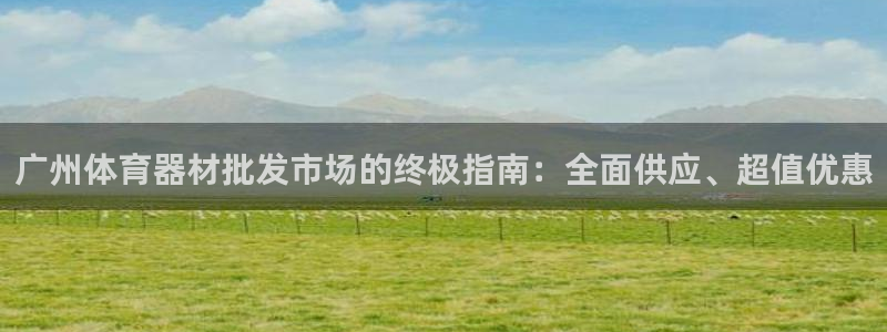 星游娱乐下载地址：广州体育器材批发市场的终极指南：全