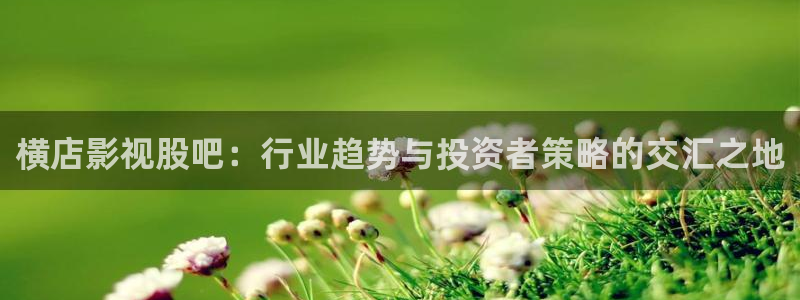天龙电影免费观看：横店影视股吧：行业趋势与投资者策略的交汇之地